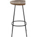 Indra 26.25 inch Natural / Black Counter Stool